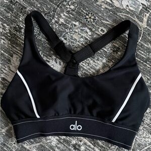 ALO Yoga Black and White Sports Bra